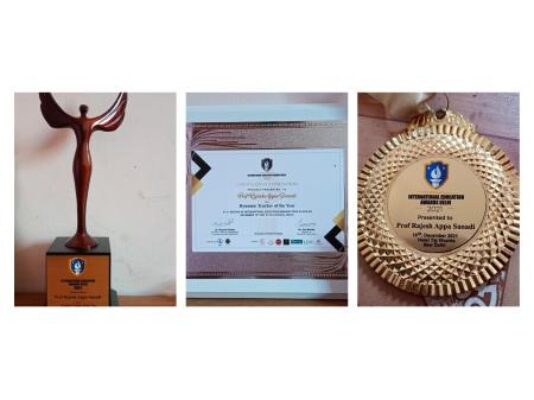 International Education Delhi- Dynamic Teacher Award 2021 has honored our HOD (IT) Prof.R.A.Sanadi. We are proud of you! Heartiest Congratulation Sir